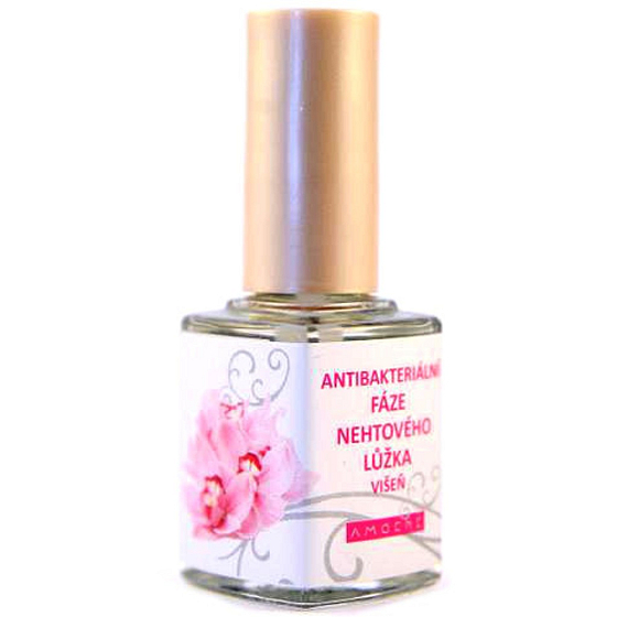 Amoené Sour Cherry Antibacterial nail base for disinfecting nail bed 12 ml