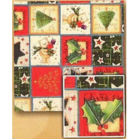 Nekupto Gift wrapping paper 70 x 200 cm Christmas Christmas motifs, squares