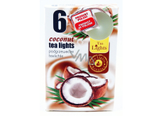 Tea Lights 6pcs Coconut 6954