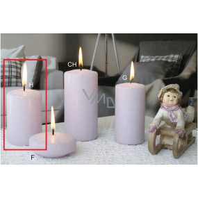 Lima Ice pastel candle purple cylinder 60 x 90 mm 1 piece