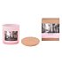 Arome Aroma Sensation Pink Peony and Litchi scented candle in glass with cork lid 7.5 x 8.5 cm 340 g