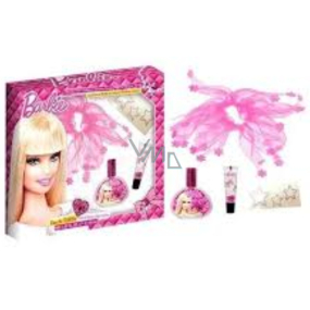 Mattel Barbie eau de toilette 30 ml + lip gloss + hair band + nail stickers gift set