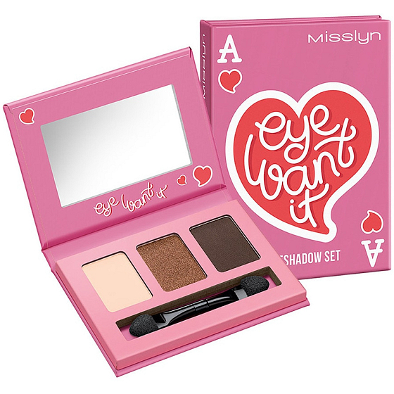 Misslyn Eye Want It! eyeshadow palette in paper package 22 Nude Addiction 2.1 g