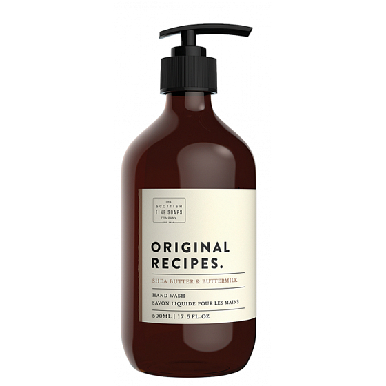 Scottish Fine Soaps Original Shea Butter and Buttermilk Liquid Soap Dispenser 500 ml