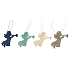 Wooden hanging angel in various colors 7.5 cm 1 piece
