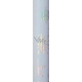 Zöwie Gift wrapping paper 70 x 150 cm Christmas Delicate and Dreamy gray with silver snowflakes