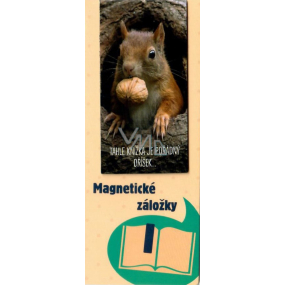 Albi Magnetic bookmark for the book Squirrel with a nut 8.7 x 4.4 cm