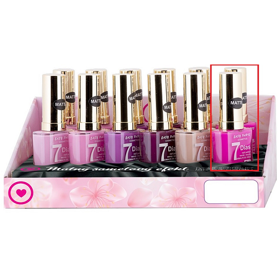 My 7Dias Efecto Gel gel nail polish matt neon pink 13 ml
