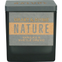 Heart & Home Nature Vanilla and light wood scented candle large glass, burning time up to 20 hours 90 g