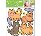 Stickers Cats brown 32 x 26 cm 1 sheet