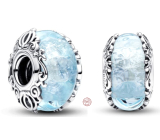Charm Sterling Silver 925 Luminous Disney Cinderella Murano Glass, Bead for Bracelet Movie