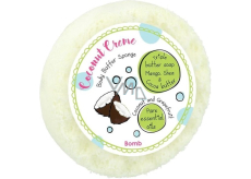 Bomb Cosmetics Coconut Creme - Coconut cream natural shower massage sponge with fragrance 200 g