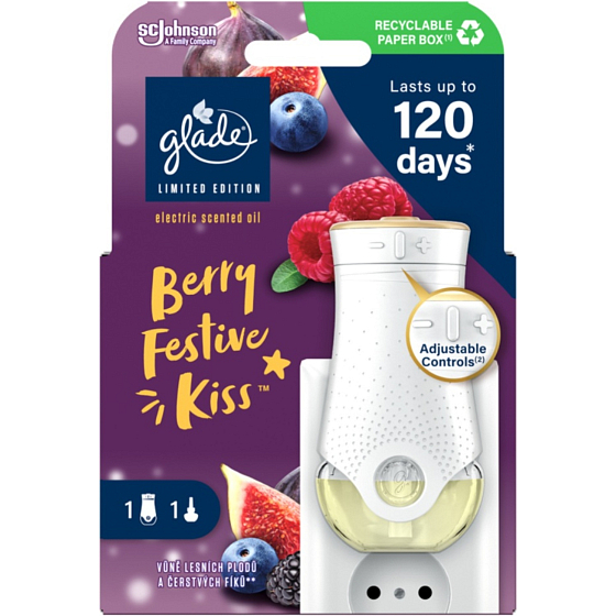 Glade air freshener Electric Berry Festive Kiss, 1 + 20 ml