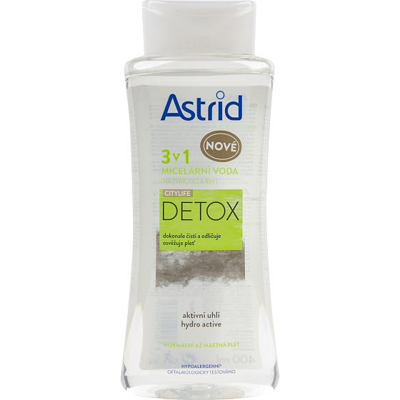 Astrid Citylife Detox 3-in-1 Micellar Water, 400 ml