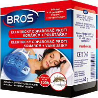 Bros electric mosquito repeller + pads 10 nights