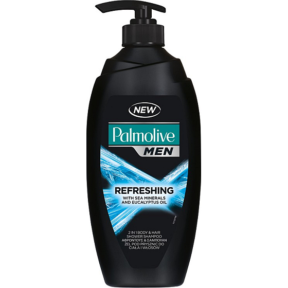 Palmolive Men Pure Arctic 2in1 shower gel with pump 750 ml