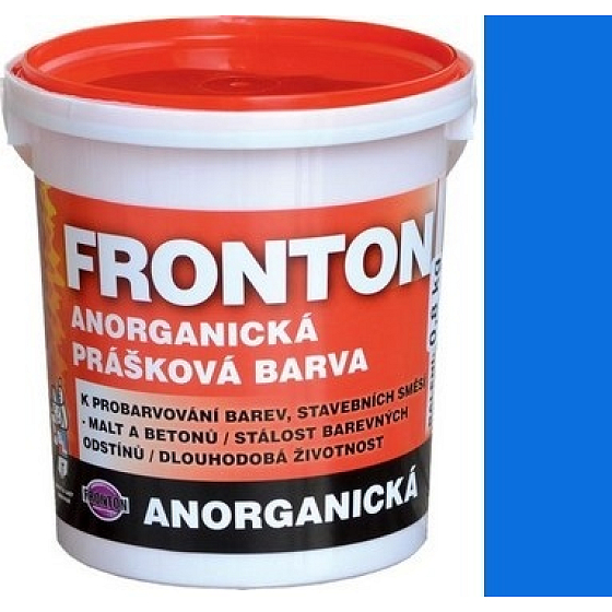 Fronton Inorganic Powder Paint Blue for indoor and outdoor use 800 g
