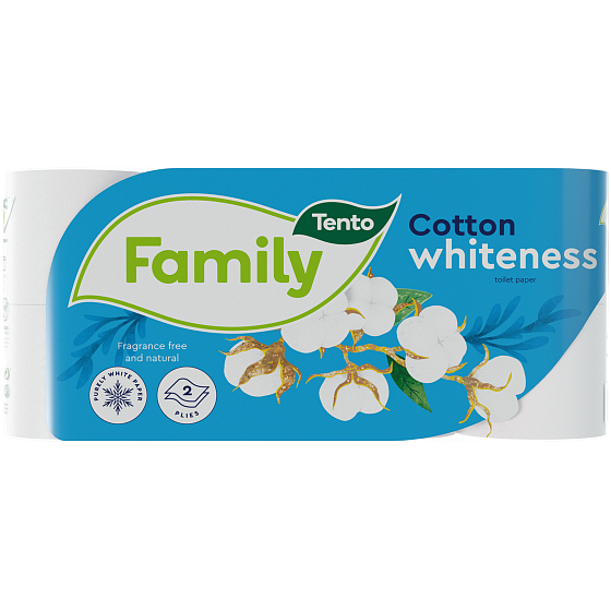 This Family Cotton Whiteness toilet paper white 2 ply 150 pieces 8 pieces