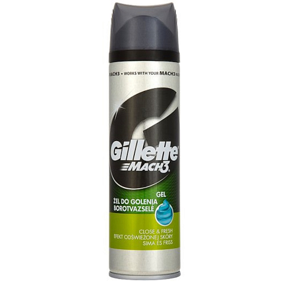 Gillette Mach3 Close & Fresh shaving gel for men 200 ml