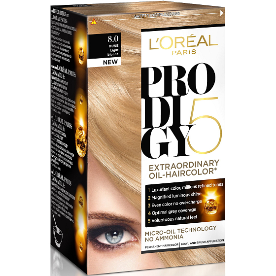 Loreal Paris Prodigy 5 Hair Color 8.0 Light Blond