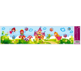 Non-adhesive window film princess stripe 64 x 15 cm
