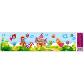 Non-adhesive window film princess stripe 64 x 15 cm