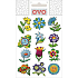 Ovo Decals glitter flowers 1 piece Decals for Easter eggs