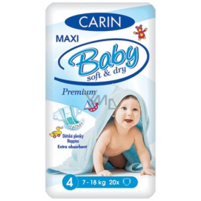 Carin Baby Soft & Dry Maxi 4, 7 -18 kg diaper panties 20 pieces