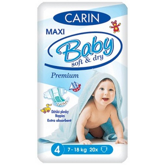 Carin Baby Soft & Dry Maxi 4, 7 -18 kg diaper panties 20 pieces