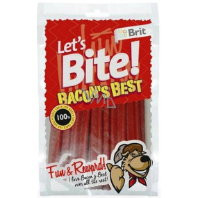 Brit Lets Bite Bacon sticks supplementary food for dogs 105 g
