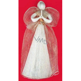Angel from banana tree with golden thread 32 cm