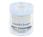 Heart & Home Spa bath Soy candle without packaging burns for up to 15 hours 53 g
