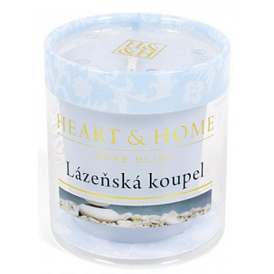 Heart & Home Spa bath Soy candle without packaging burns for up to 15 hours 53 g