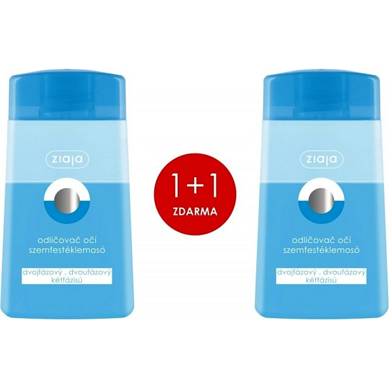 Ziaja Two-phase eye make-up remover 2 x 120 ml, duopack