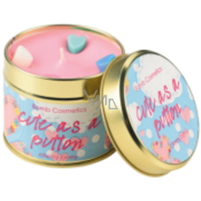 Bomb Cosmetics Sweet Button Scented natural, handmade candle in a tin can burn for up to 35 hours