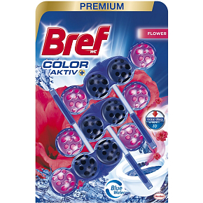 Bref Blue Aktive Fresh Flower, WC balls, 3 × 50 g Bref Blue Aktive Fresh Flower, WC balls, 3 × 50 g