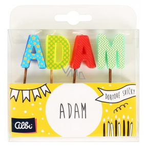 Albi Cake candles name - Adam, 2.5 cm