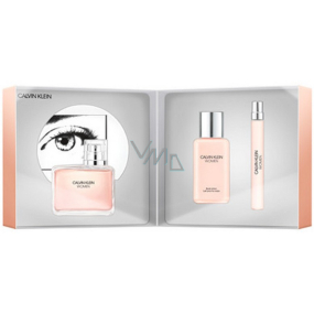 Calvin Klein Women perfumed water for women 100 ml + perfumed water 10 ml + body lotion 100 ml, gift set
