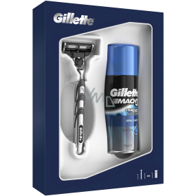 Gillette Mach3 razor + Extra Comfort shaving gel 75 ml, cosmetic set for men