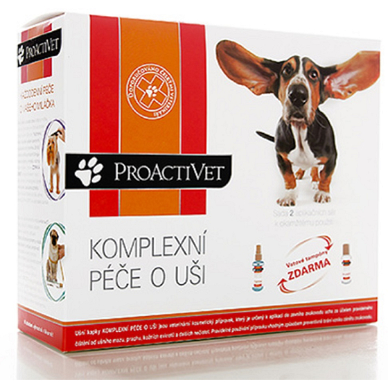 Proactivet Complete ear care will help reduce the risk of 2 x 50 ml ear inflammation