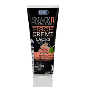Dr. Clauders Snack IT Fish cream salmon supplementary food for shiny fur and supple skin snack tube for dogs and cats 75 g