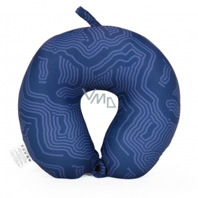 Albi Travel pillow Dark blue with pattern 30 x 28 x 10 cm