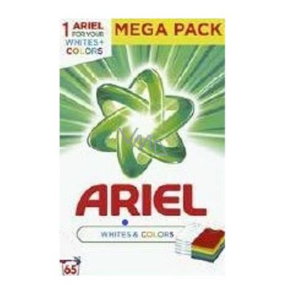 Ariel Whites + Colors powder for colored and white laundry washing powder 65 doses 4.875 kg