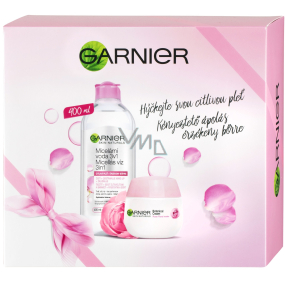 Garnier Skin Rose Sensitive 3 in 1 micellar water for sensitive skin 400 ml + Botanical 24h moisturizing cream for dry and sensitive skin 50 ml, cosmetic set