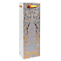 Ditipo Gift paper bag for Glitter bottle 12 x 35 x 9 cm silver, Wine bottle