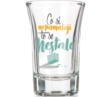 Nekupto Laughter glass gift shot What I don't remember 0.04 l