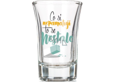 Nekupto Laughter glass gift shot What I don't remember 0.04 l