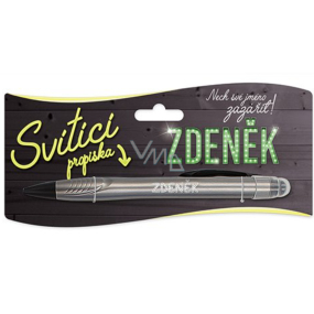 Nekupto Glowing ballpoint pen named Zdeněk, touch tool controller 15 cm