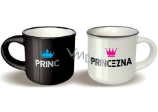 Nekupto Pair of mini cups Prince and Princess 2 x 100 ml