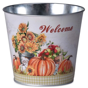 Emocio Flowerpot tin classic Autumn 133 x 95 x 115 mm